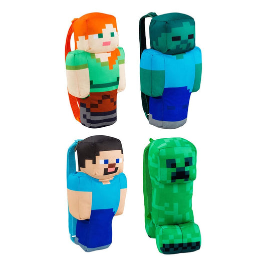 Minecraft Plush Backpacks 30 cm Assortment (4) P055697