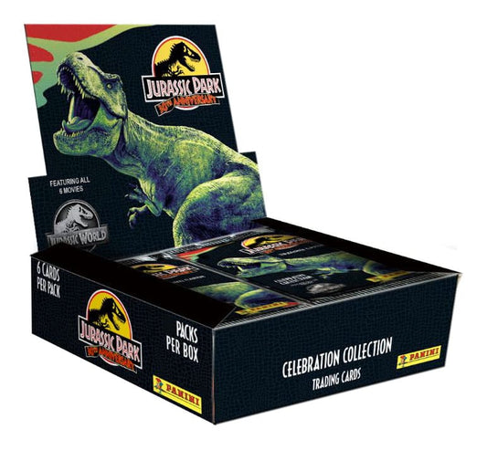 Jurassic Park 30th Anniversary Trading Cards Celebration Collection Flow Packs Display (24) P055701