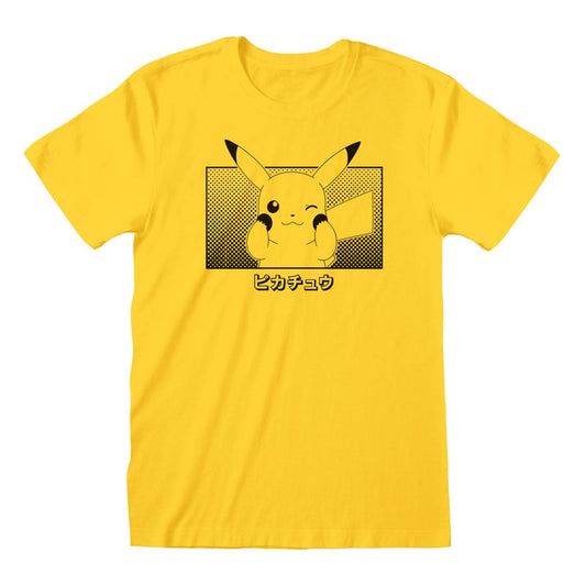 Pokemon T-Shirt Pikachu Katakana P055856