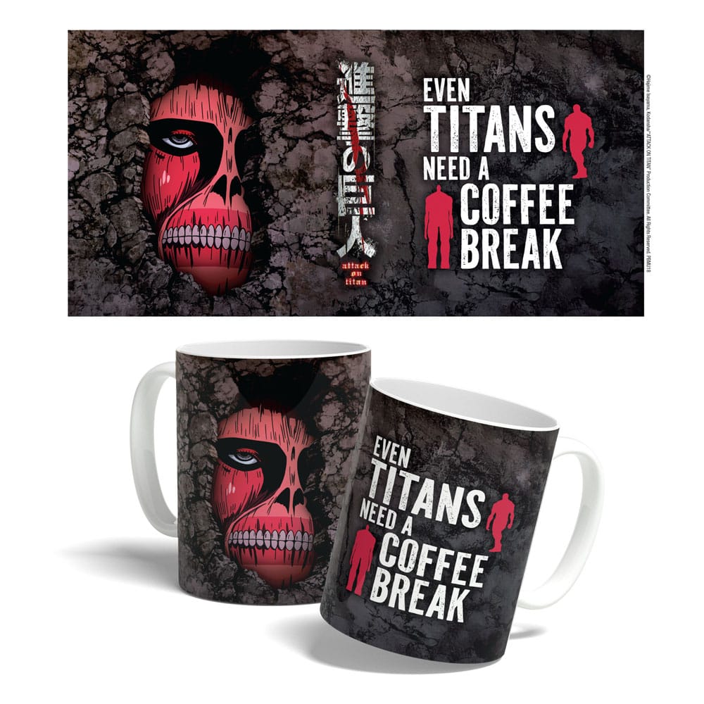 Attack on Titan Mug Titan Coffee Break Time 325 ml P055981