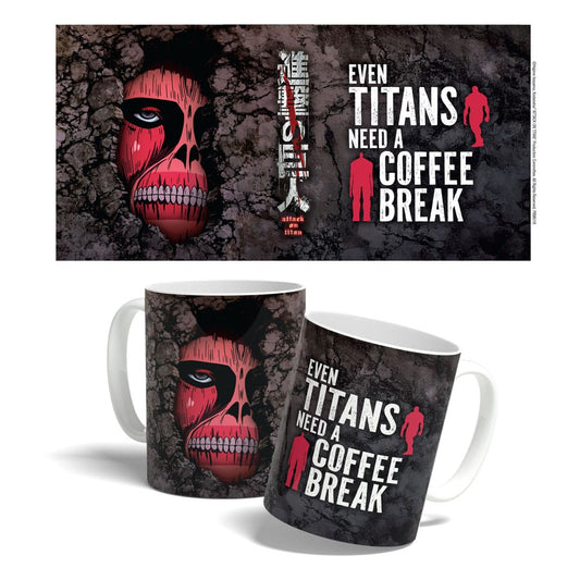 Attack on Titan Mug Titan Coffee Break Time 325 ml P055981