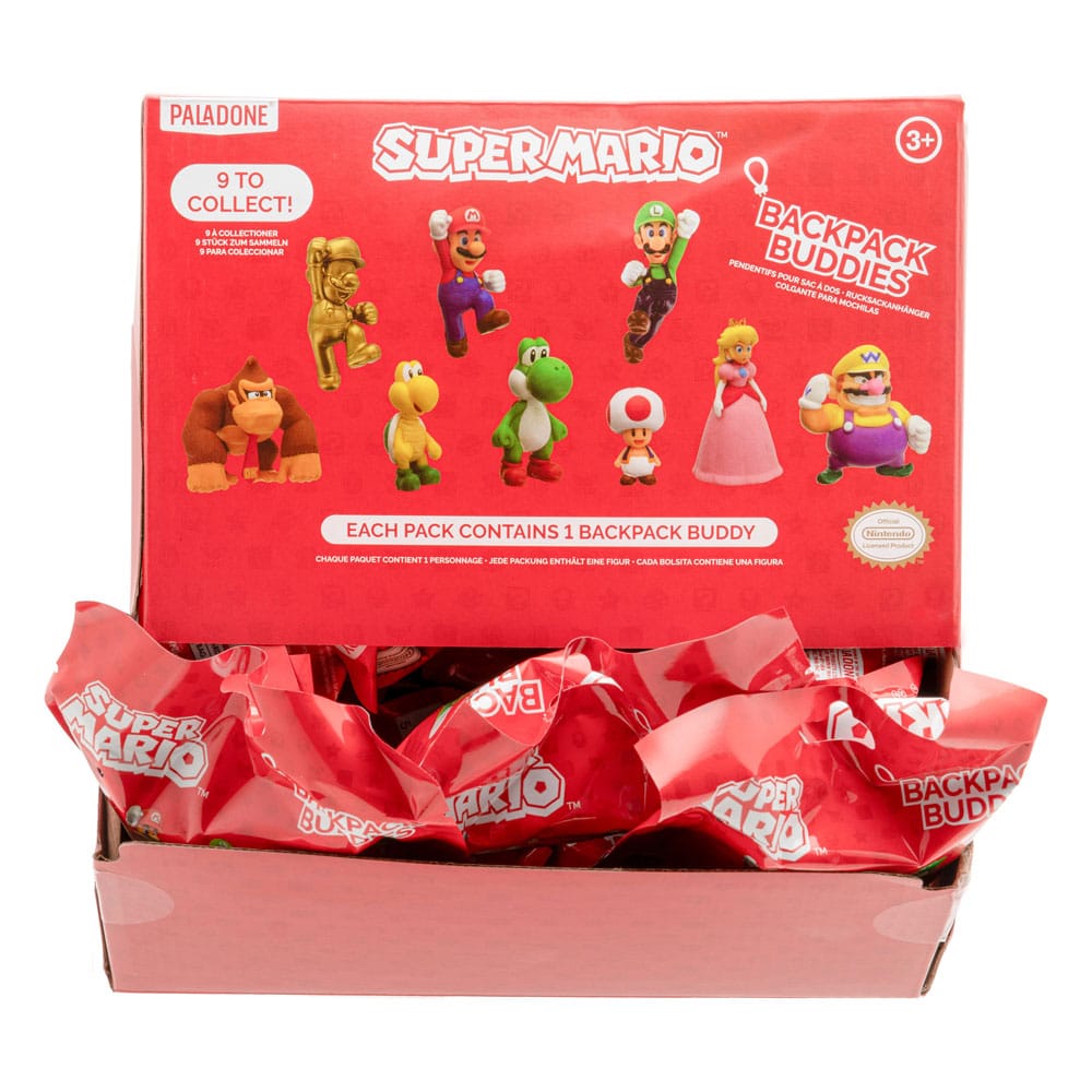 Super Mario Backpack Buddies Mystery Bags Display (24) P056321