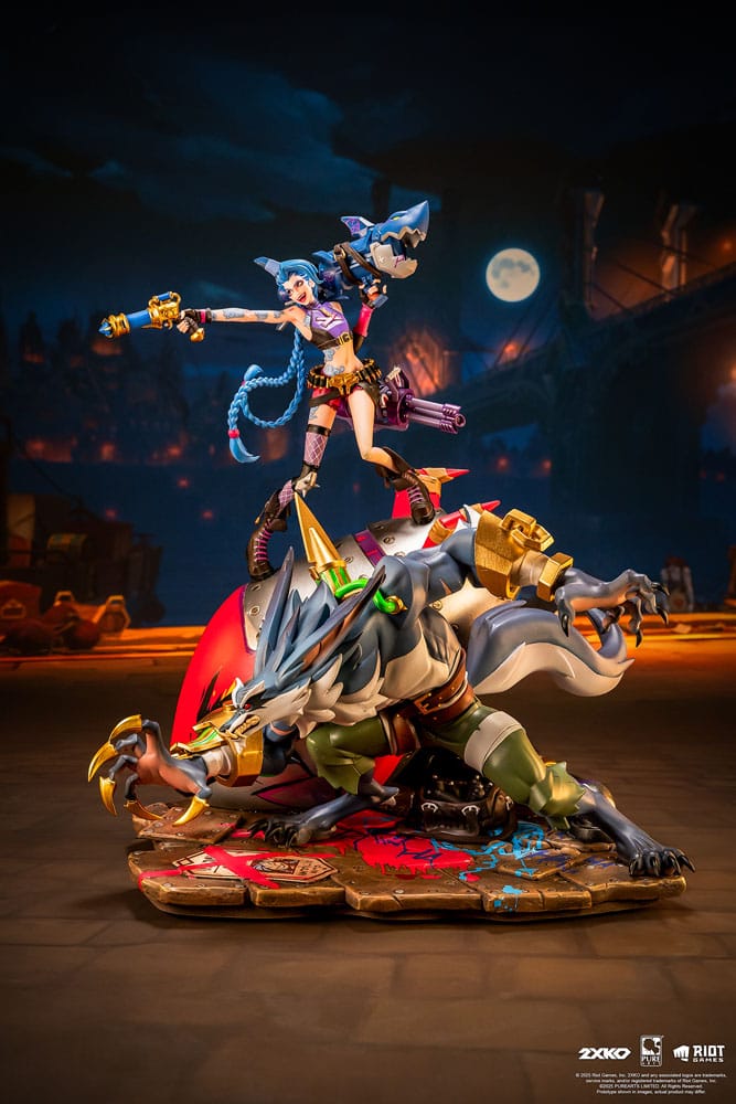 League of Legends Statue 1/10 2XKO Jinx & Warwick Diorama 37 cm P065697