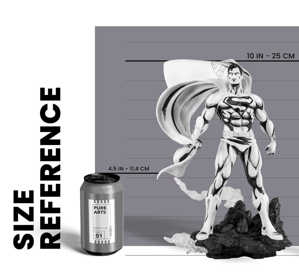 Man of Steel PX PVC Statue 1/8 SDCC 2024 Superman Black & White Version 36 cm P056526