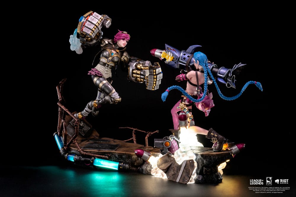 League of Legends Statues 1/6 2-Pack Vi & Jinx P056535