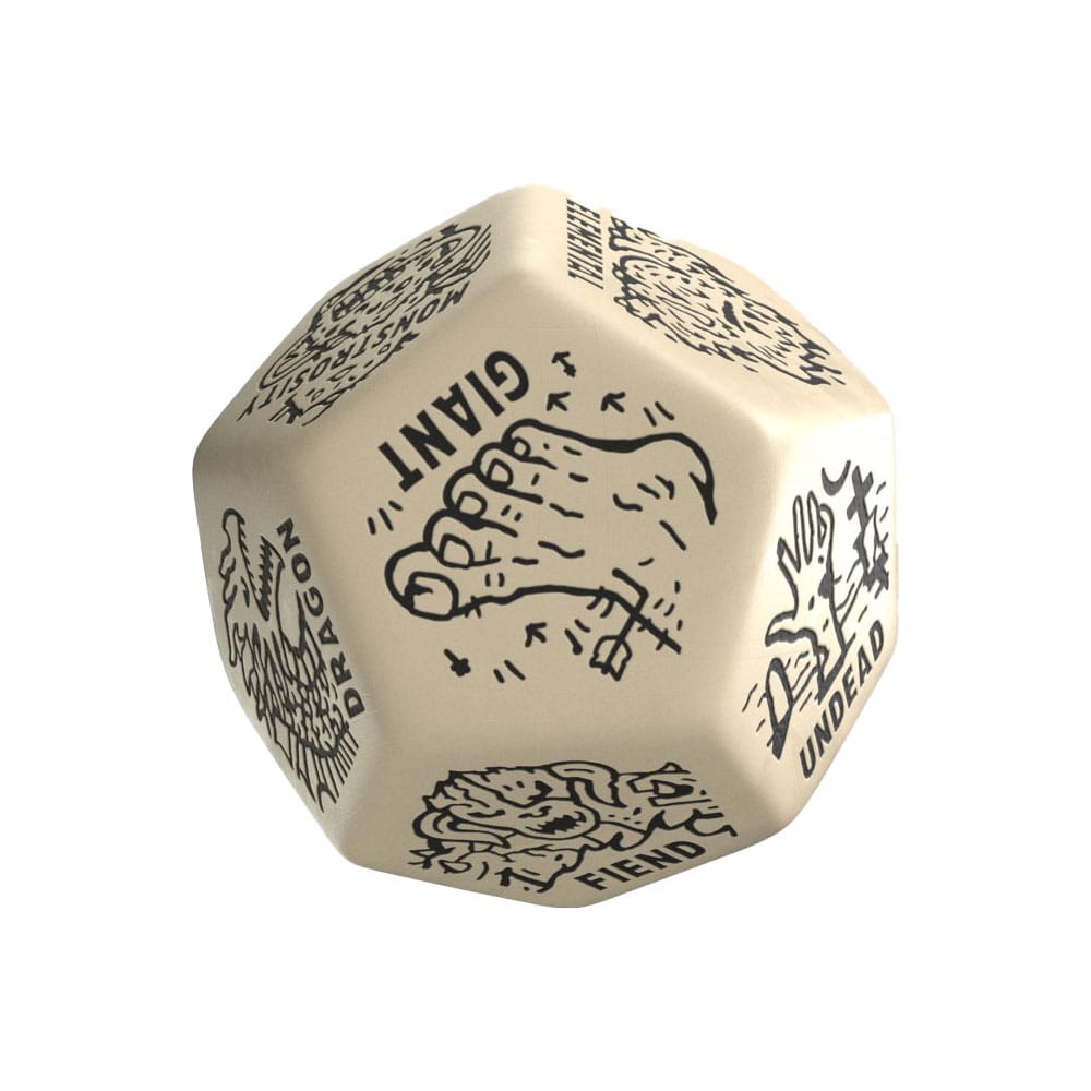 Viridian Jumbo Dice Monster Generator Die D12 Beige P067675
