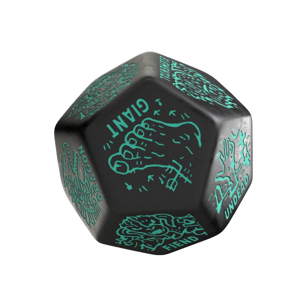 Viridian Jumbo Dice Monster Generator Die D12 Black P067676