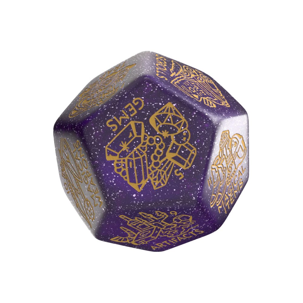 Viridian Jumbo Dice Treasure Generator Die D12 Shimmering Purple P067682