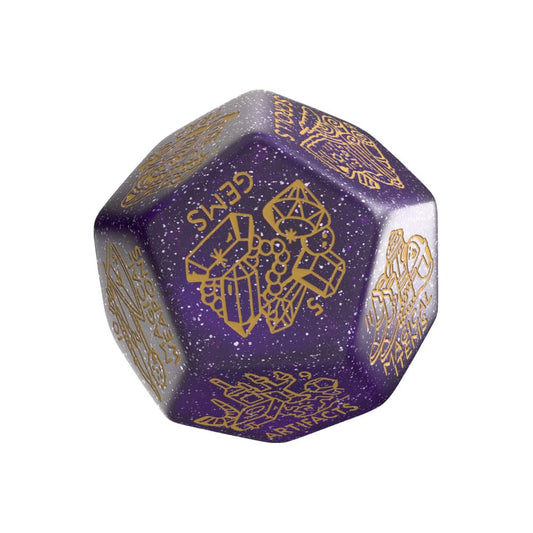Viridian Jumbo Dice Treasure Generator Die D12 Shimmering Purple P067682