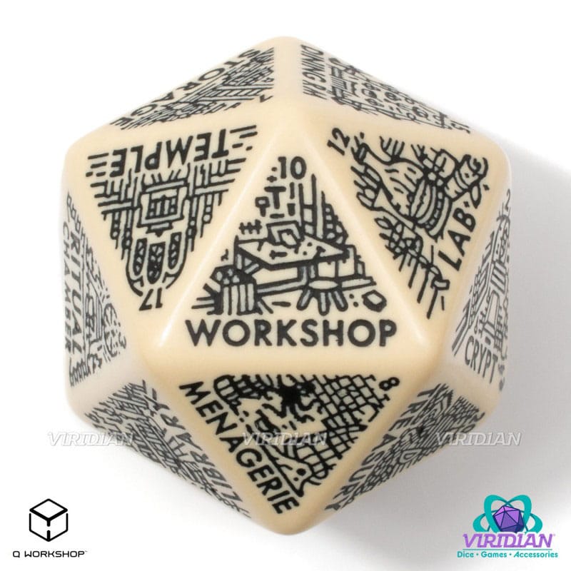 Viridian Jumbo Dice Dungeon Room Generator D20 Beige P067687