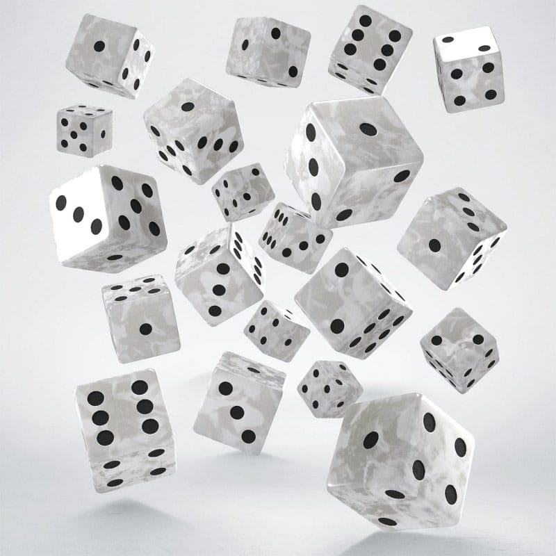 Q Workshop Dice Set Full Pack D6 Pearl (20) P067690