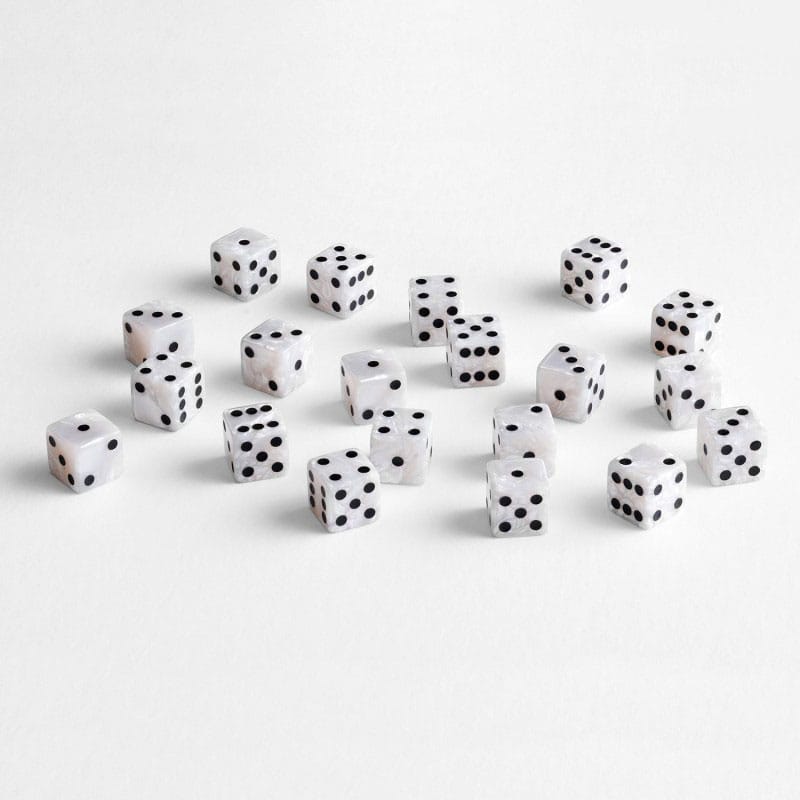 Q Workshop Dice Set Full Pack D6 Pearl (20) P067690