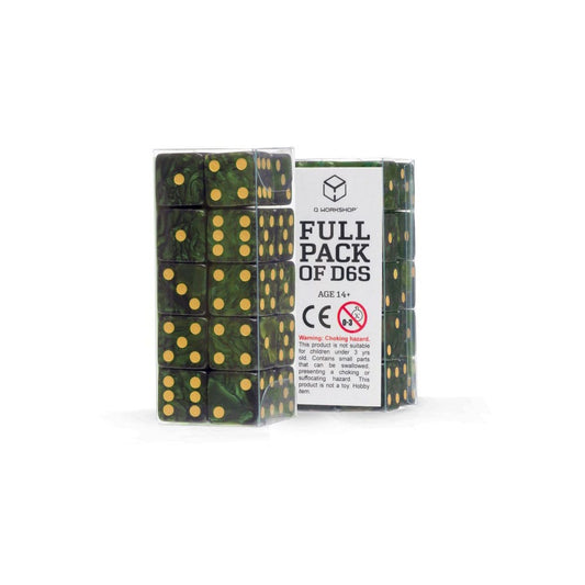 Q Workshop Dice Set Full Pack D6 Green (20) P067691