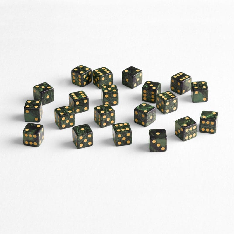 Q Workshop Dice Set Full Pack D6 Green (20) P067691
