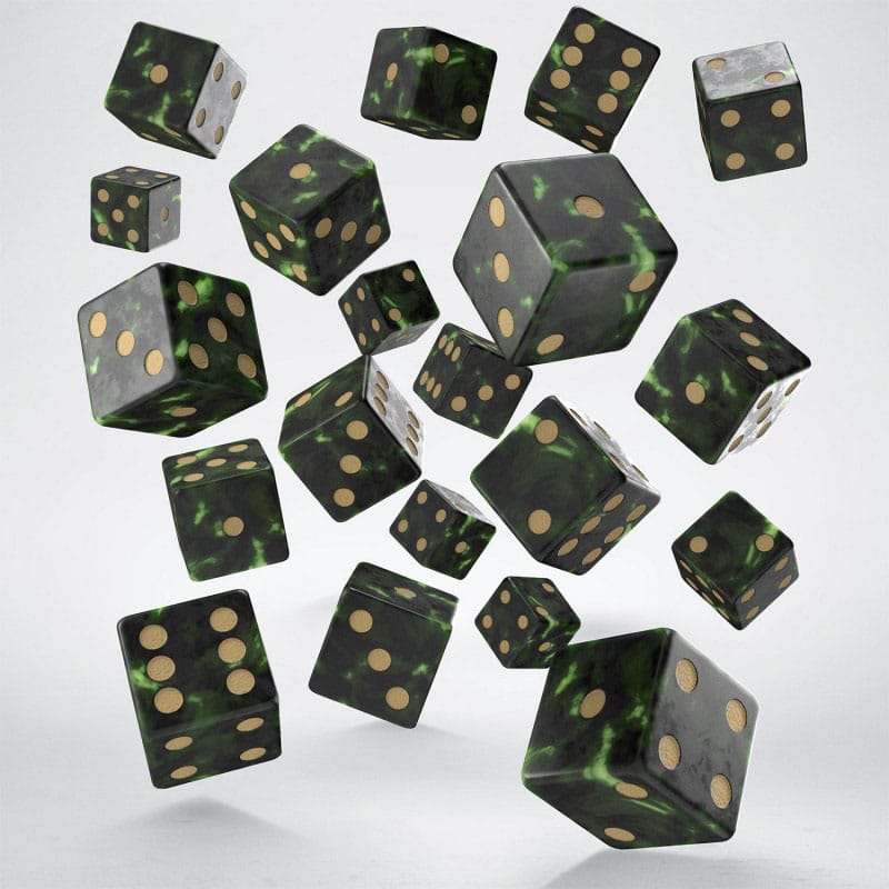 Q Workshop Dice Set Full Pack D6 Green (20) P067691