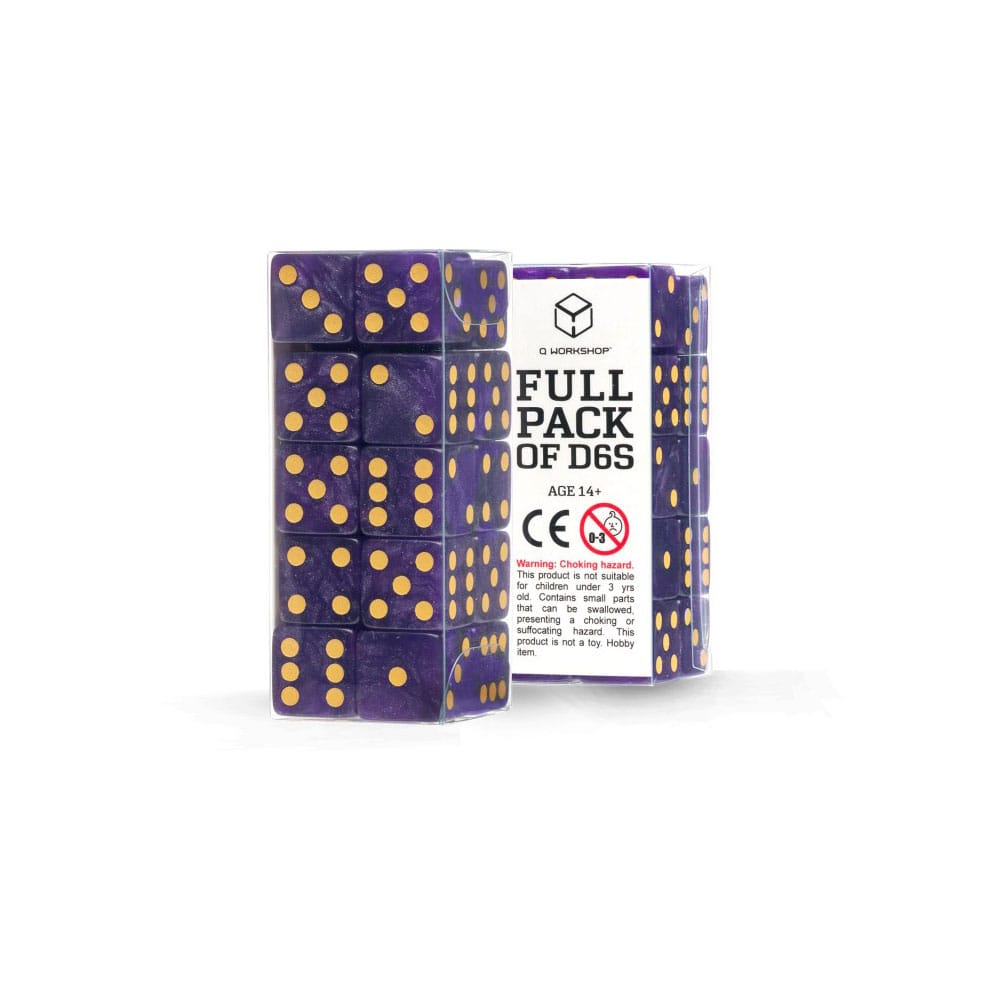 Q Workshop Dice Set Full Pack D6 Shimmering Purple (20) P067693