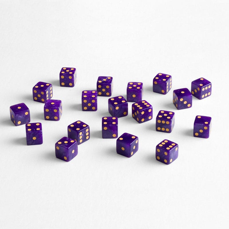 Q Workshop Dice Set Full Pack D6 Shimmering Purple (20) P067693