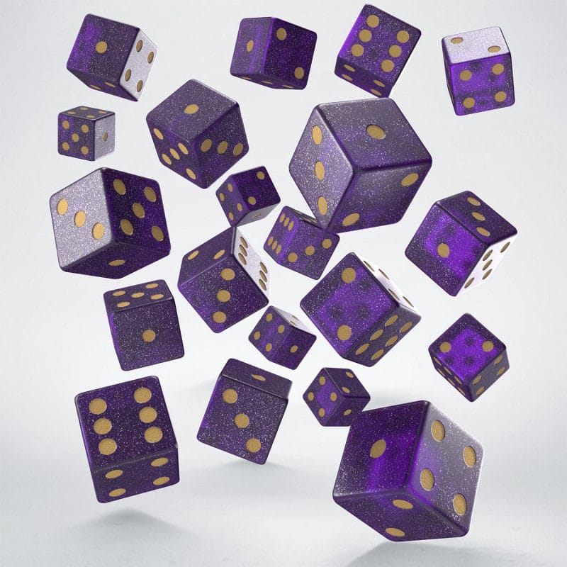 Q Workshop Dice Set Full Pack D6 Shimmering Purple (20) P067693