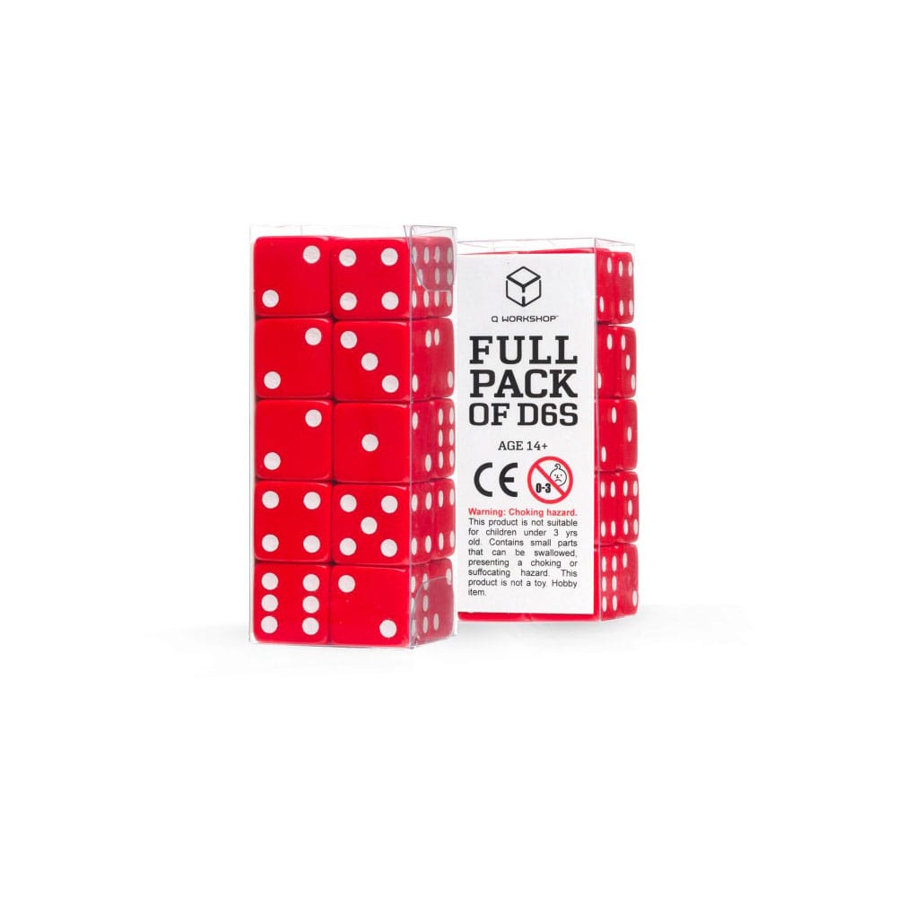 Q Workshop Dice Set Full Pack D6 Red (20) P067694