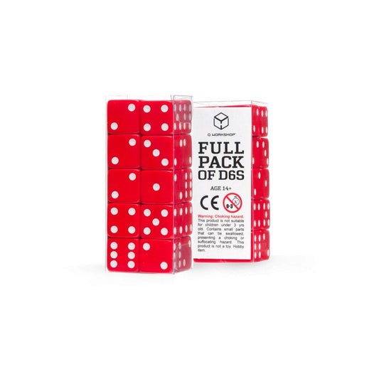 Q Workshop Dice Set Full Pack D6 Red (20) P067694