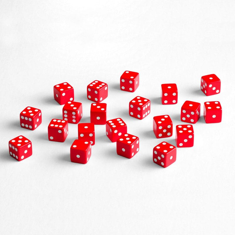 Q Workshop Dice Set Full Pack D6 Red (20) P067694