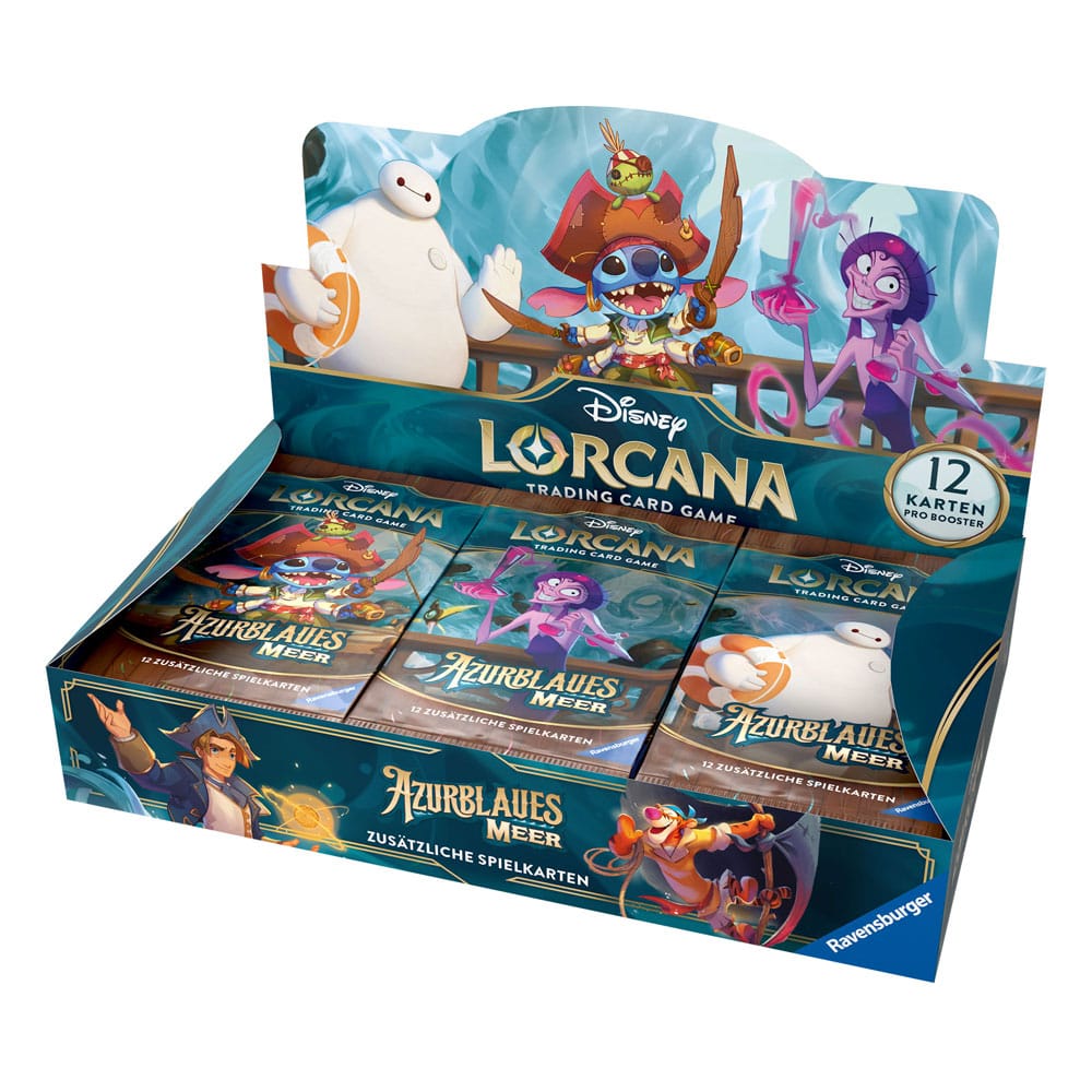 Disney Lorcana TCG Azurblaues Meer Booster Display (24) *German Edition* P056717