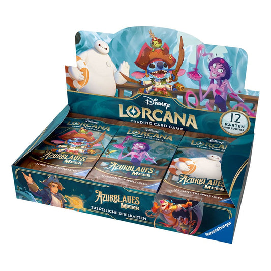 Disney Lorcana TCG Azurblaues Meer Booster Display (24) *German Edition* P056717