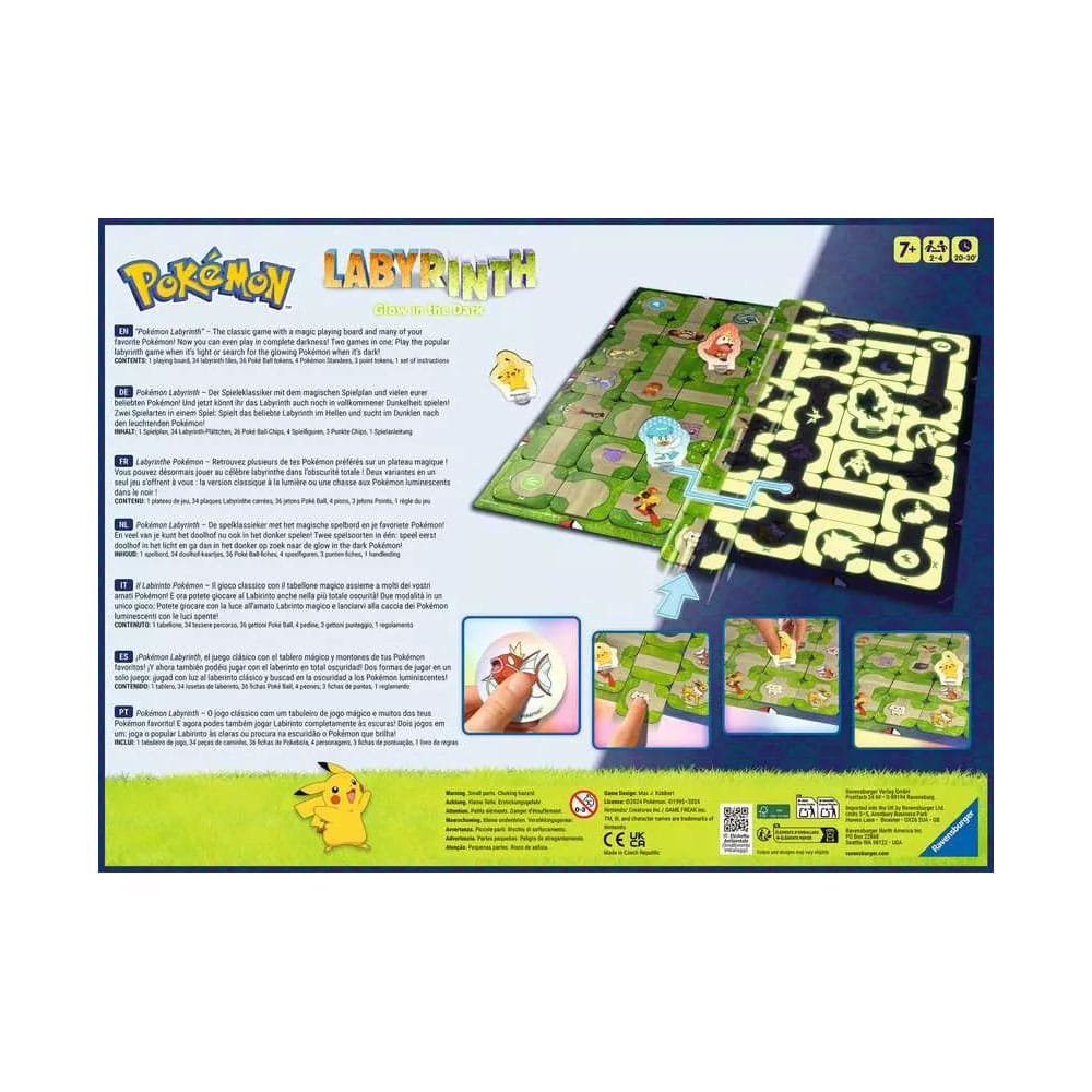 Pokemon Board Game Labyrinth Glow in the Dark
