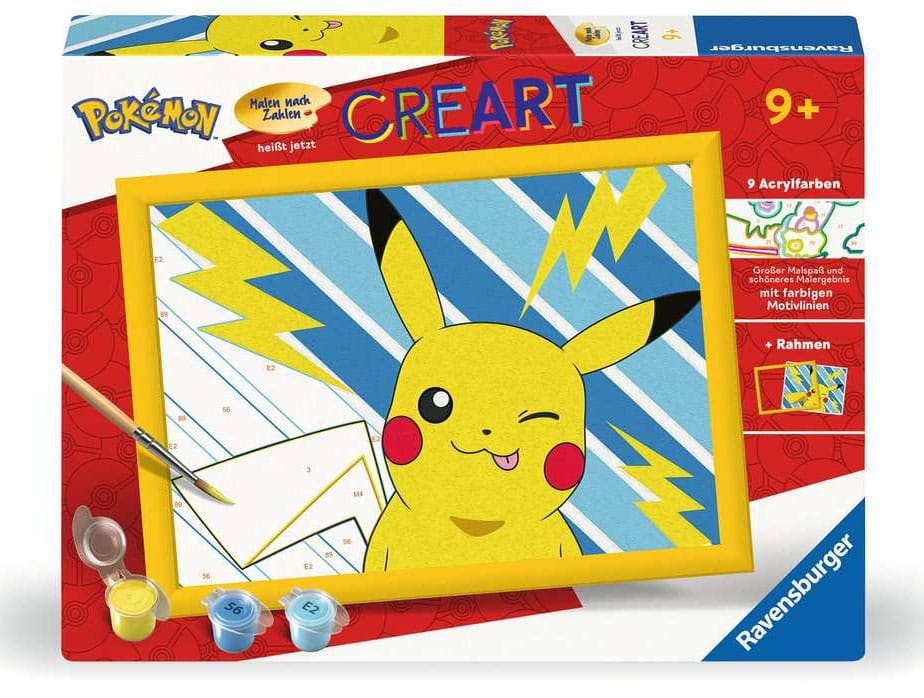 Pokemon CreArt Paint by Numbers Painting Set Pikachu 18 x 24 cm