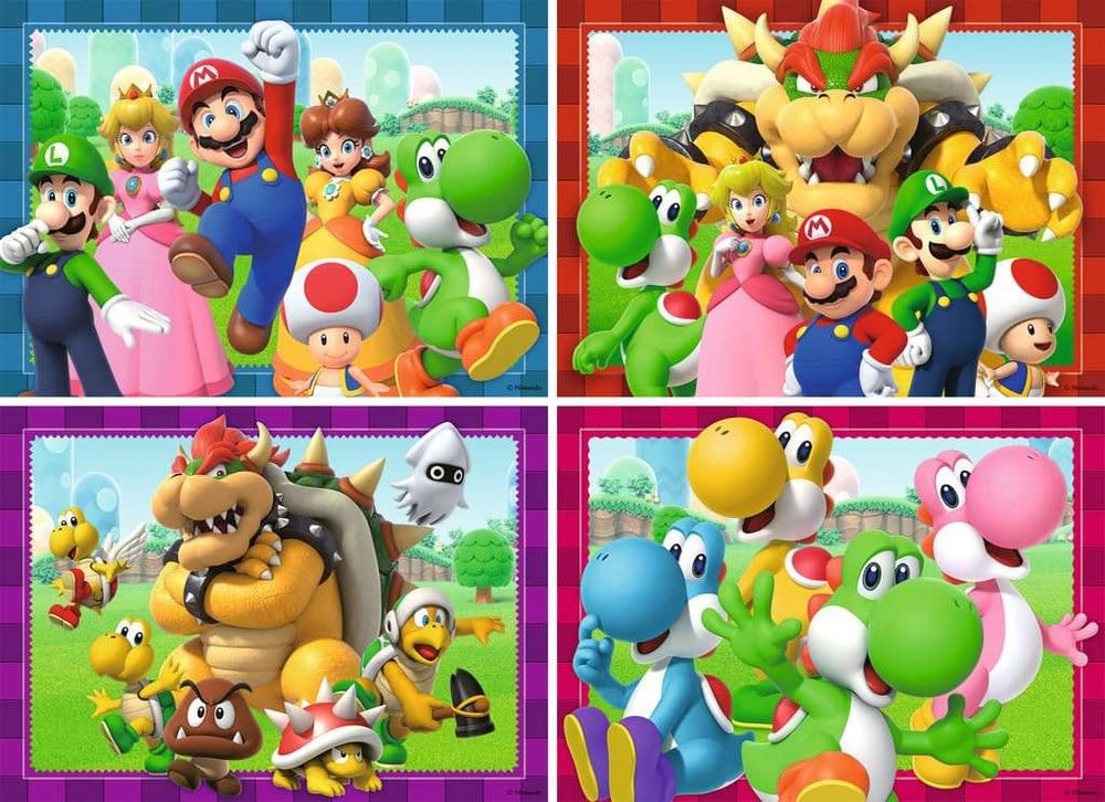 Super Mario Puzzle 4-Pack Time for Mario! (4x100 Pieces) P076808