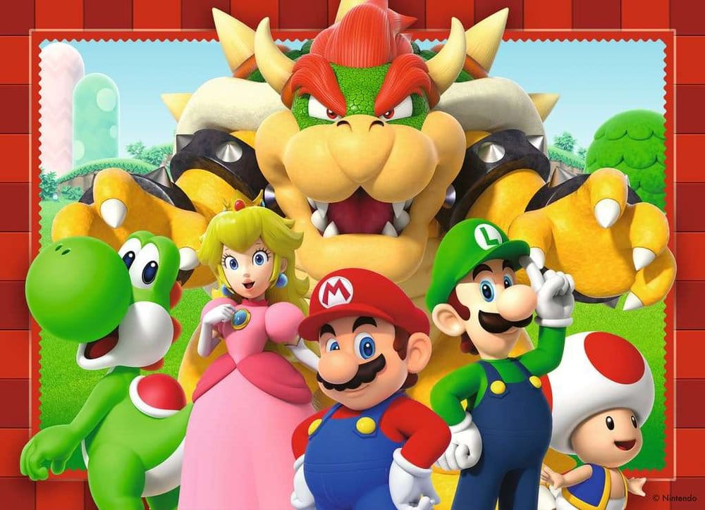 Super Mario Puzzle 4-Pack Time for Mario! (4x100 Pieces) P076808