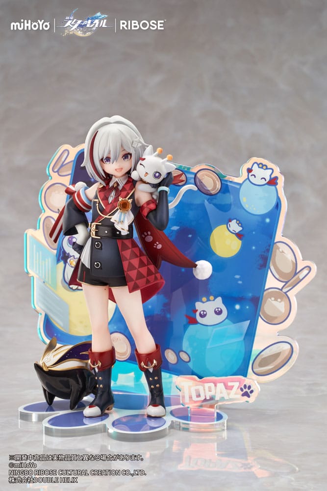 Honkai: Star Rail Rise Up Chibineko Series PVC Statue Topaz & Numby Ver. 18 cm P067954