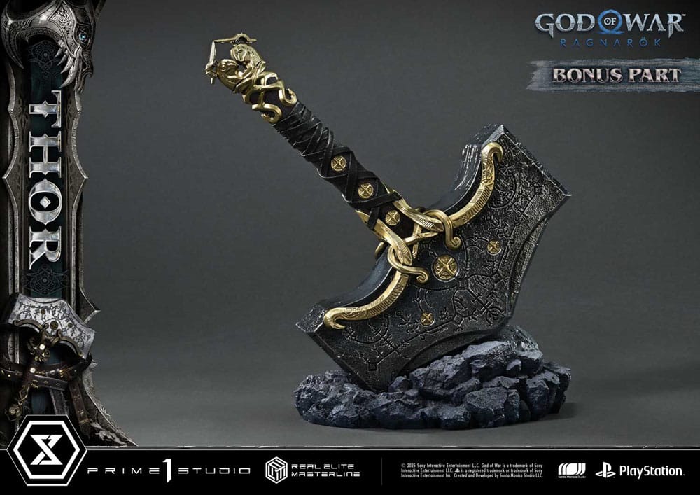 God of War: Ragnarök Real Elite Masterline Series Statue 1/3 Thor Deluxe Bonus Version 105 cm P056987