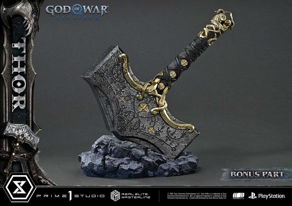 God of War: Ragnarök Real Elite Masterline Series Statue 1/3 Thor Deluxe Bonus Version 105 cm P056987