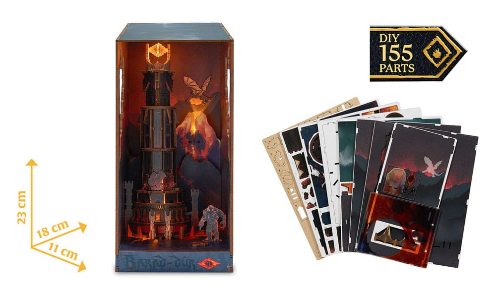 The Lord of the Rings Tiny Adventures Book Nook Mini Diorama Barad-Dur 23 cm