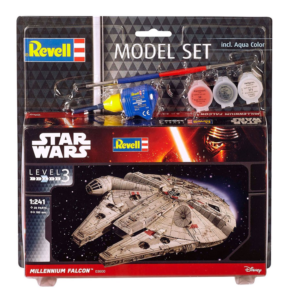 Star Wars Model Kit 1/241 Model Set Millennium Falcon 10 cm P057064