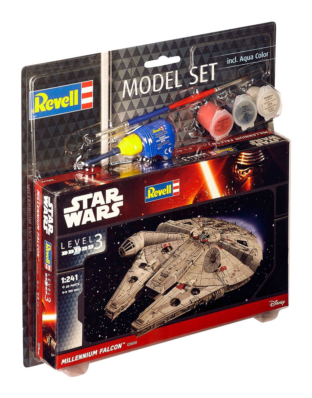 Star Wars Model Kit 1/241 Model Set Millennium Falcon 10 cm P057064