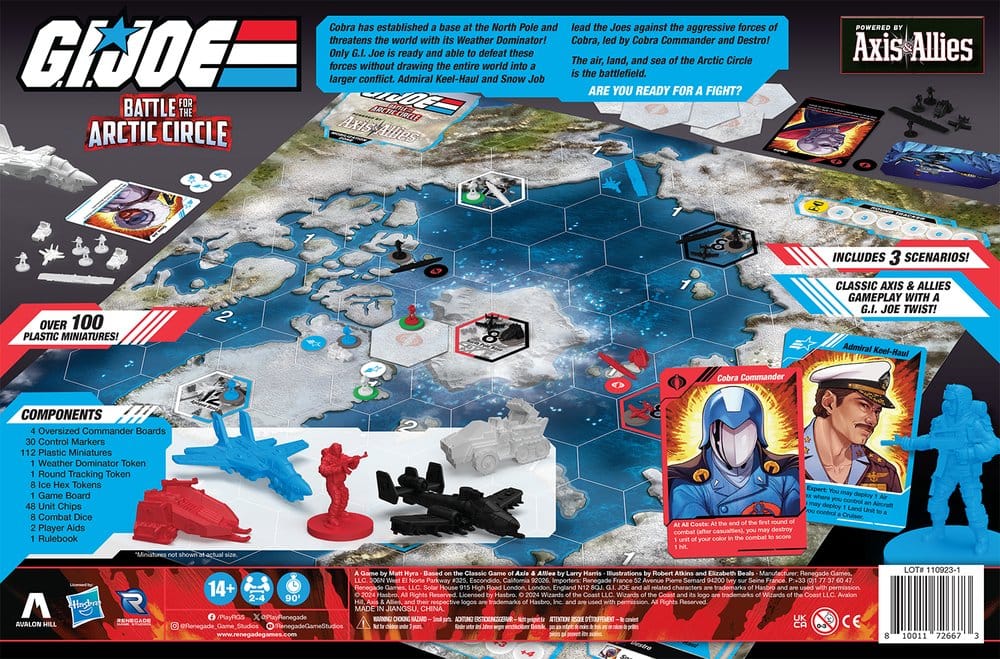 G.I. Joe board game Battle for the Arctic Circle powered by Axis & Allies *English Version* P073719