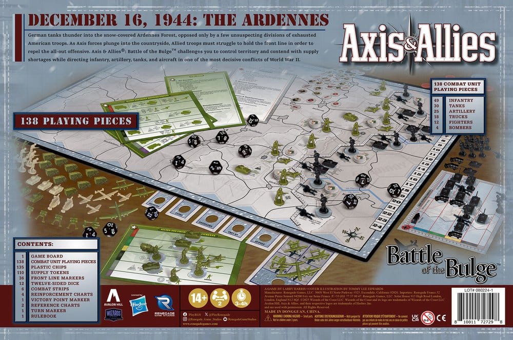 Avalon Hill board game Axis & Allies: Battle of the Bulge *English Version* P070928
