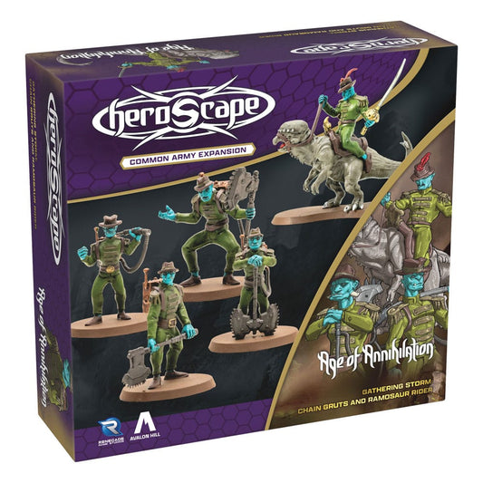Heroscape Army Expansion Age of Annihilation Chain Gruts & Ramosaur Rider (Common) *English Version* P065315