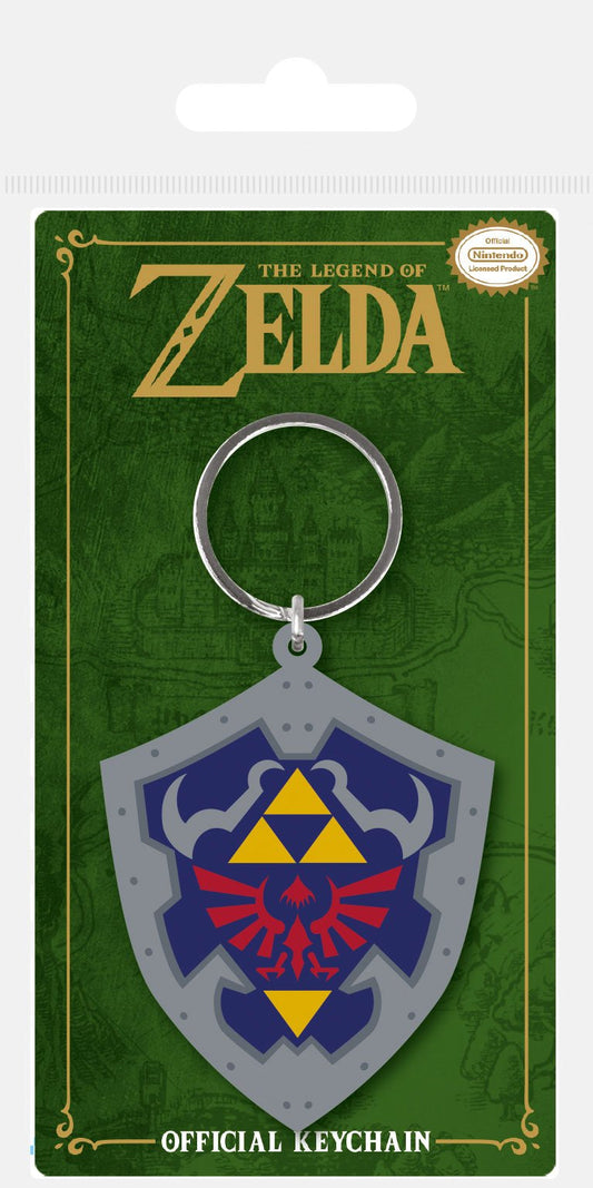 Legend of Zelda Rubber Keychain Hylian Shield 6 cm P057204