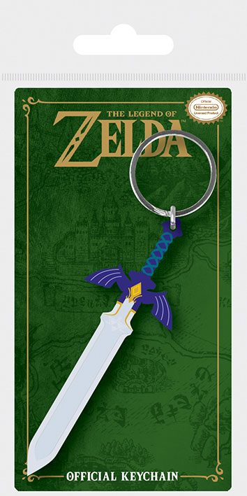 Legend of Zelda Rubber Keychain Master Sword 6 cm P057205
