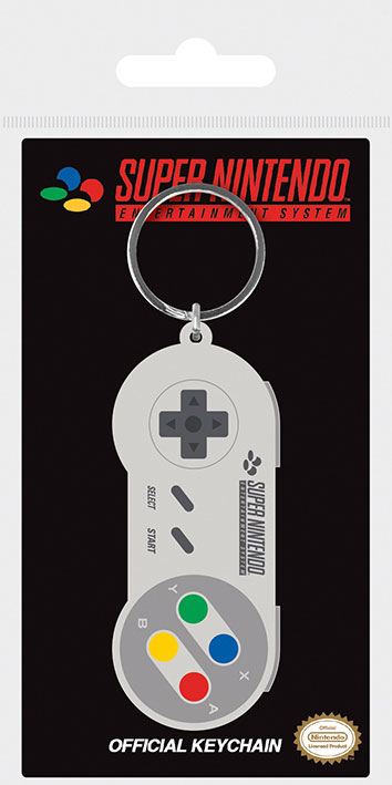 Nintendo Rubber Keychain SNES Controller 6 cm P057208
