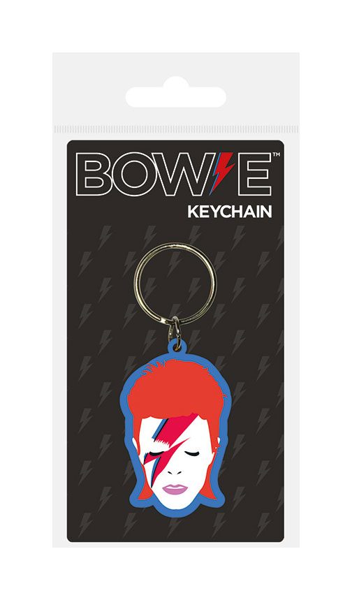David Bowie Rubber Keychain Aladdin Sane 6 cm P057213