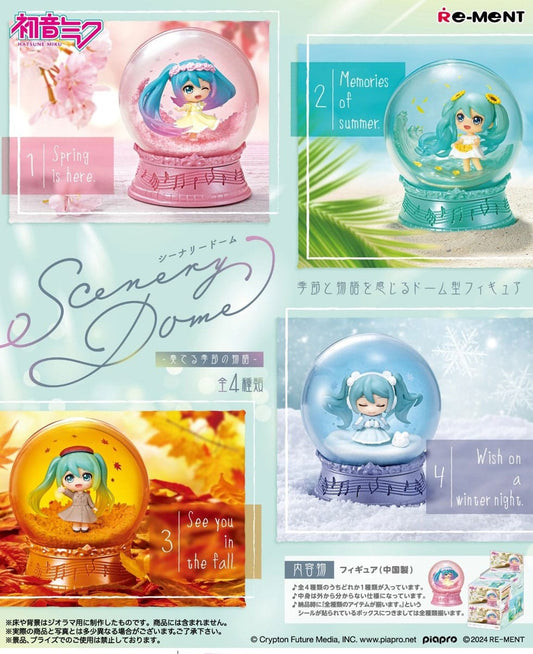 Hatsune Miku Mini Snowglobes Scenery Domes Display (4) P057241