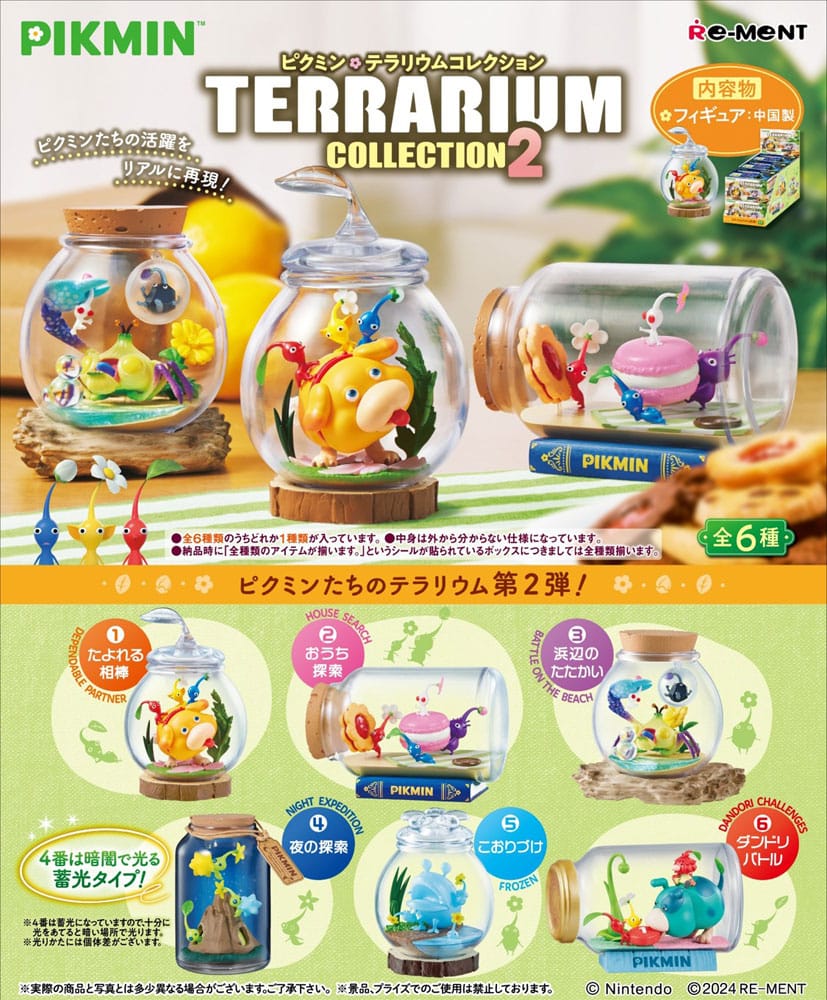 Pikmin Mini Figures 6 cm Terrarium Collection 2 Display (6) P057245
