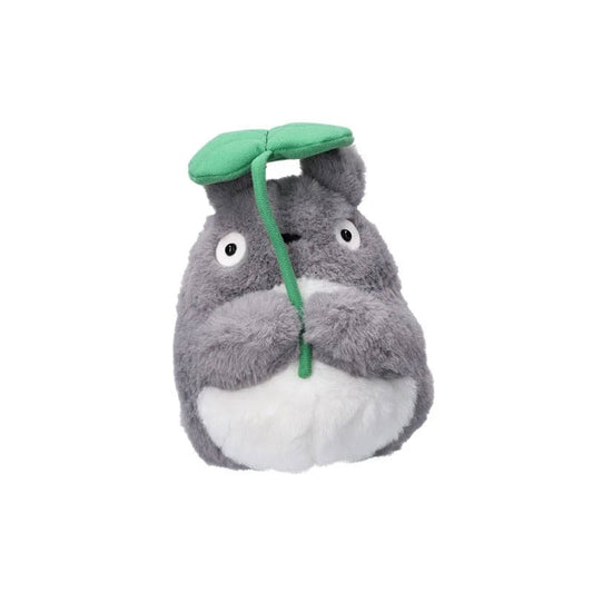 My Neighbor Totoro Nakayoshi Plush Figure Big Totoro with leaf 21 cm P057370