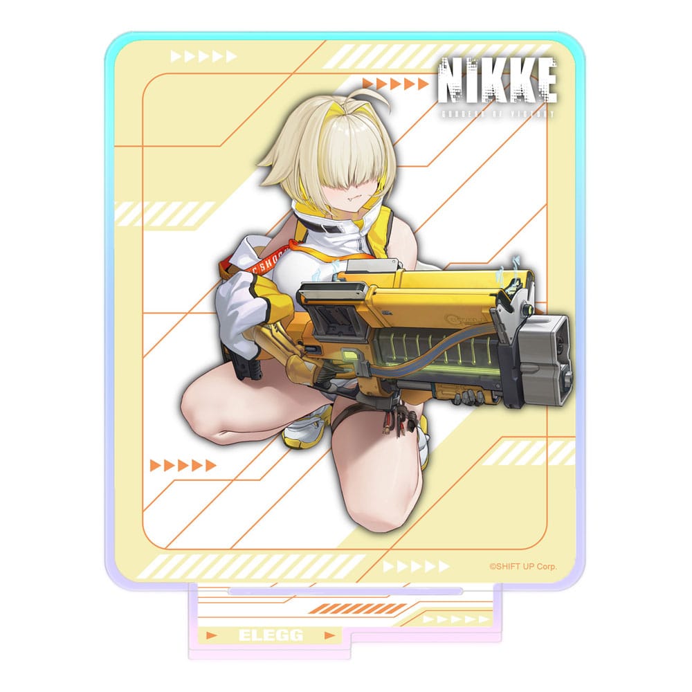Goddess of Victory: Nikke Crouching Series Acrylic Stand Elegg Holographic 14 cm P057771