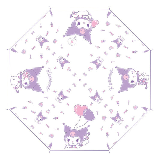 Sanrio Cane Umbrella Kuromi Kawaii Transparent P064875