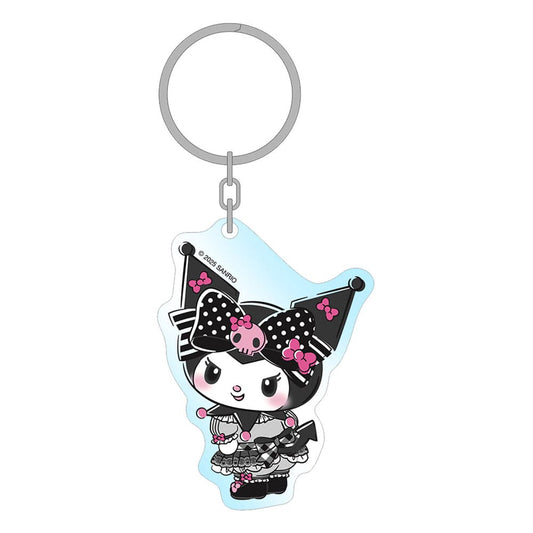Sanrio Pink Black Party Series Acrylic Keychain Kuromi 7 cm P064883
